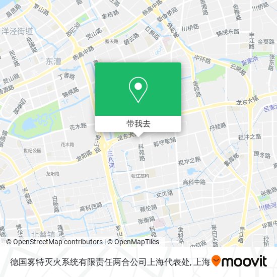 德国雾特灭火系统有限责任两合公司上海代表处地图
