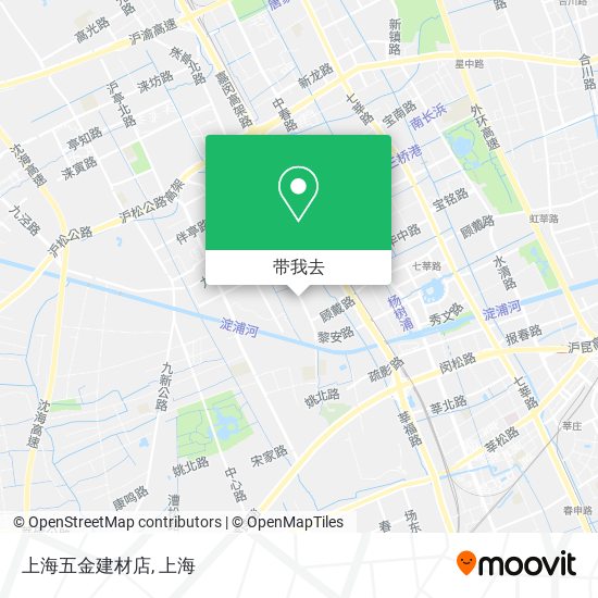 上海五金建材店地图