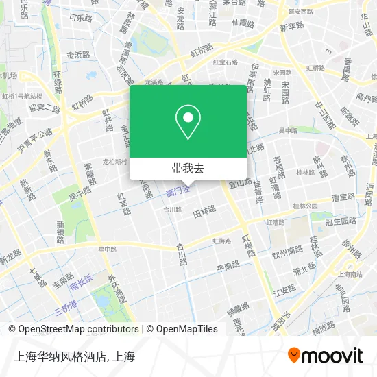 上海华纳风格酒店地图