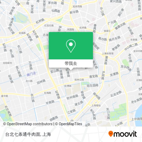 台北七条通牛肉面地图