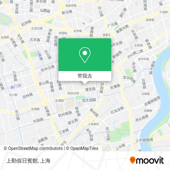 上勤假日賓館地图