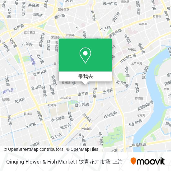 Qinqing Flower & Fish Market | 钦青花卉市场地图