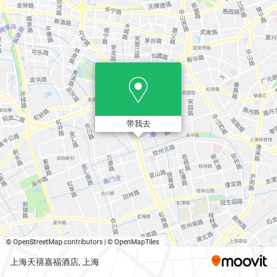 上海天禧嘉福酒店地图