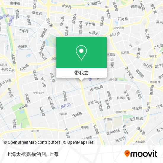 上海天禧嘉福酒店地图