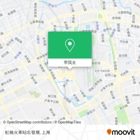 虹橋火車站出發層地图