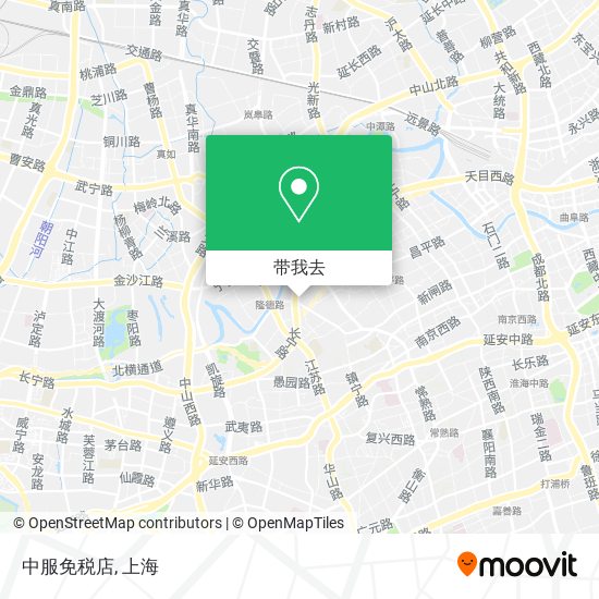 中服免税店地图