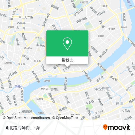 通北路海鲜街地图