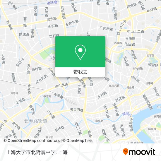 上海大学市北附属中学地图