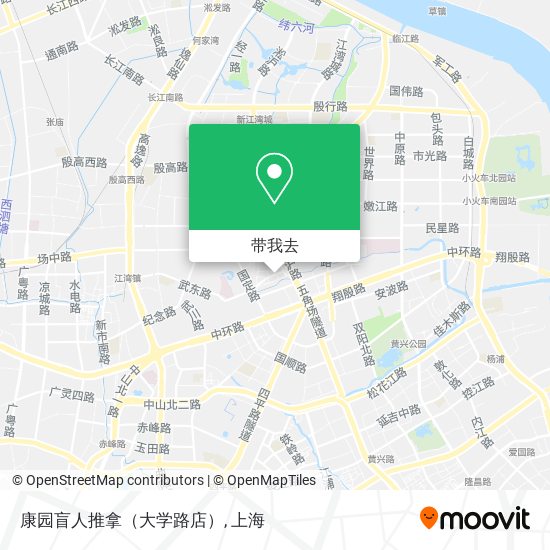 康园盲人推拿（大学路店）地图