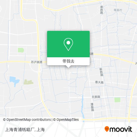 上海青浦纸箱厂地图