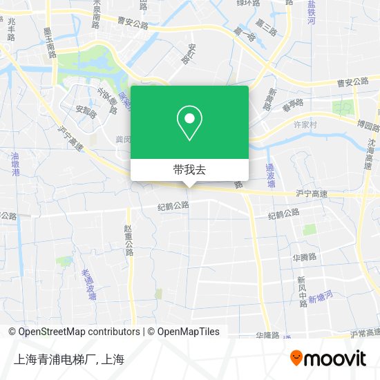 上海青浦电梯厂地图