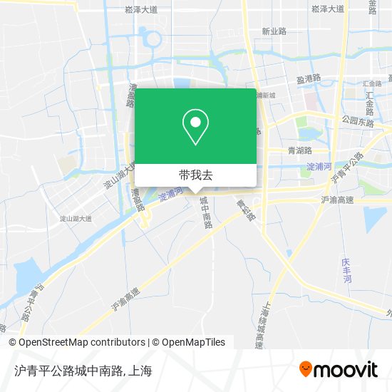 沪青平公路城中南路地图