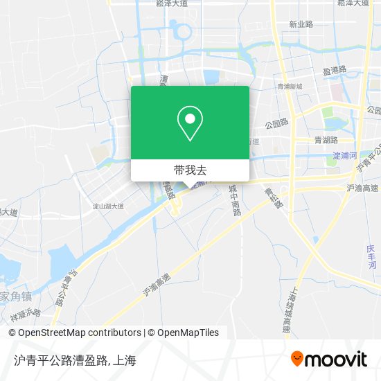 沪青平公路漕盈路地图