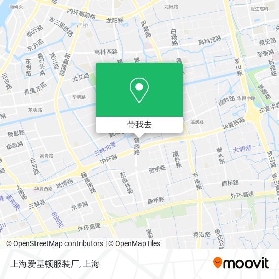 上海爱基顿服装厂地图
