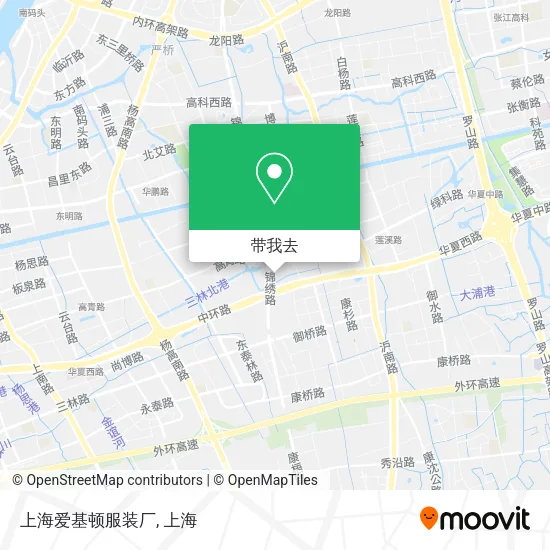 上海爱基顿服装厂地图