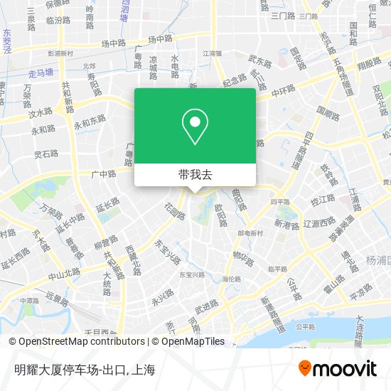 明耀大厦停车场-出口地图
