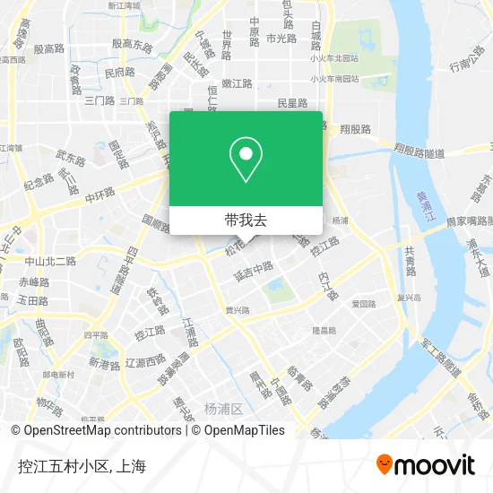 控江五村小区地图