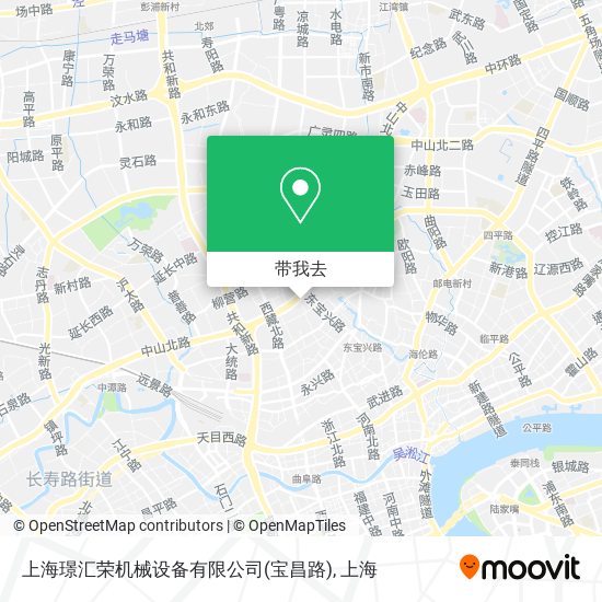 上海璟汇荣机械设备有限公司(宝昌路)地图