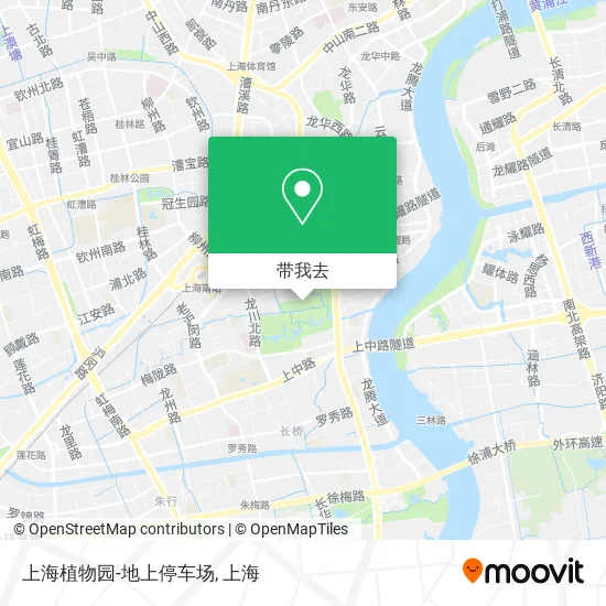 上海植物园-地上停车场地图