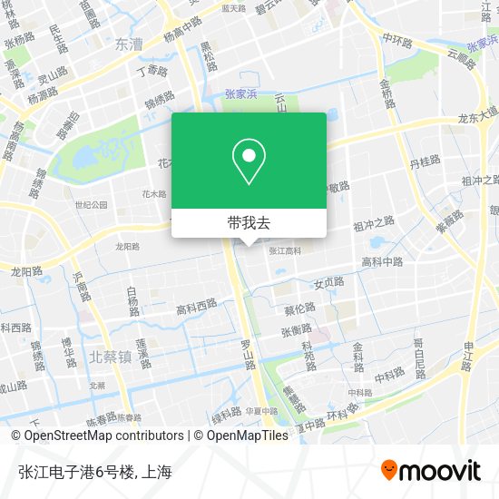 张江电子港6号楼地图