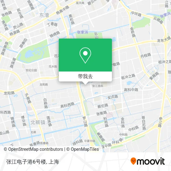 张江电子港6号楼地图