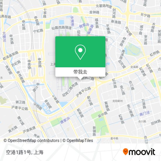 空港1路1号地图