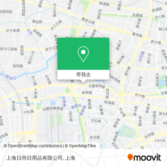 上海日尚日用品有限公司地图