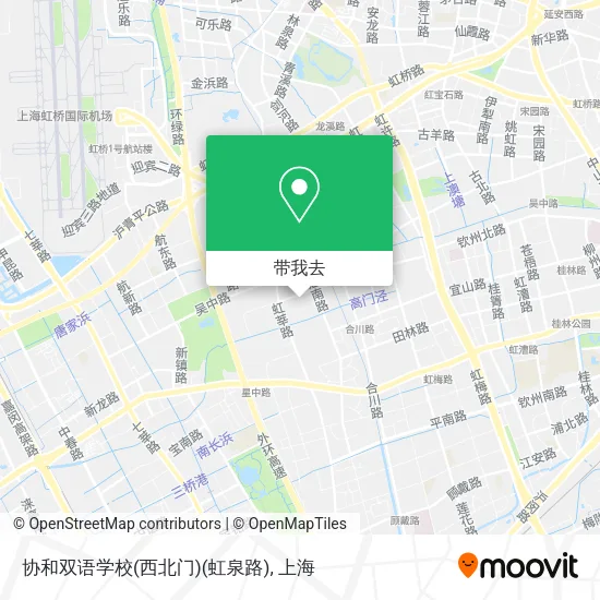 协和双语学校(西北门)(虹泉路)地图