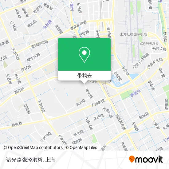 诸光路张泾港桥地图