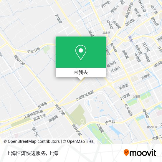上海恒涛快递服务地图