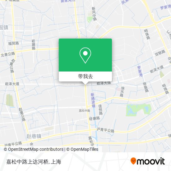 嘉松中路上达河桥地图