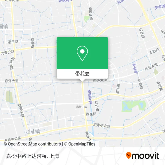 嘉松中路上达河桥地图