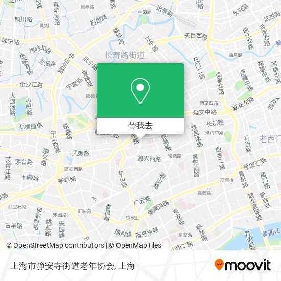 上海市静安寺街道老年协会地图