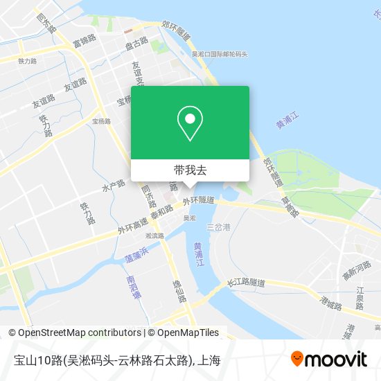 宝山10路(吴淞码头-云林路石太路)地图
