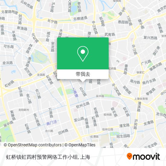 虹桥镇虹四村预警网络工作小组地图