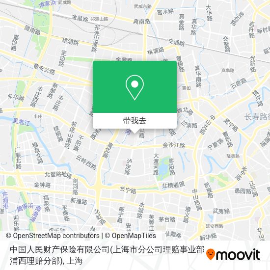 中国人民财产保险有限公司(上海市分公司理赔事业部浦西理赔分部)地图