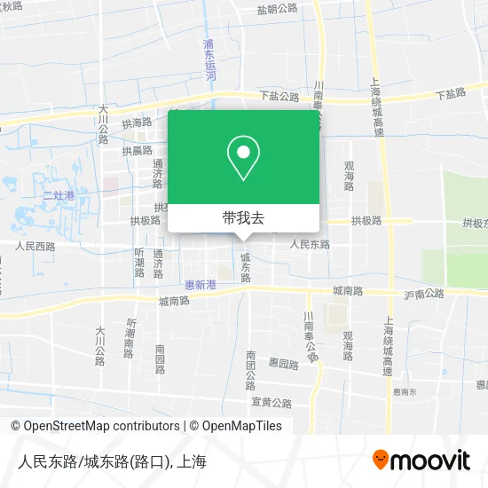 人民东路/城东路(路口)地图