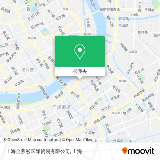 上海金燕衫国际贸易有限公司地图