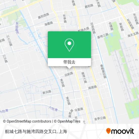 航城七路与施湾四路交叉口地图