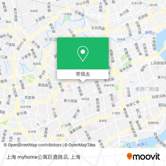 上海 myhome公寓巨鹿路店地图