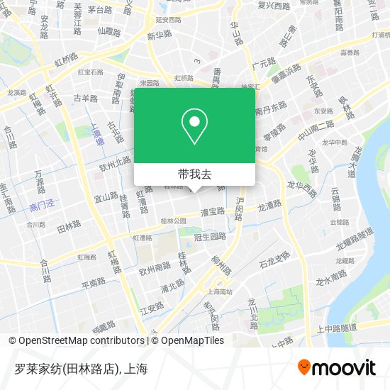 罗莱家纺(田林路店)地图