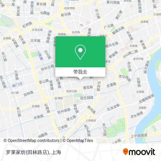 罗莱家纺(田林路店)地图