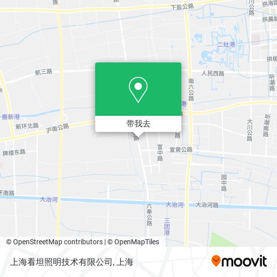 上海看坦照明技术有限公司地图