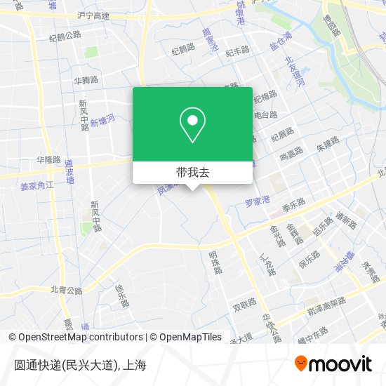 圆通快递(民兴大道)地图