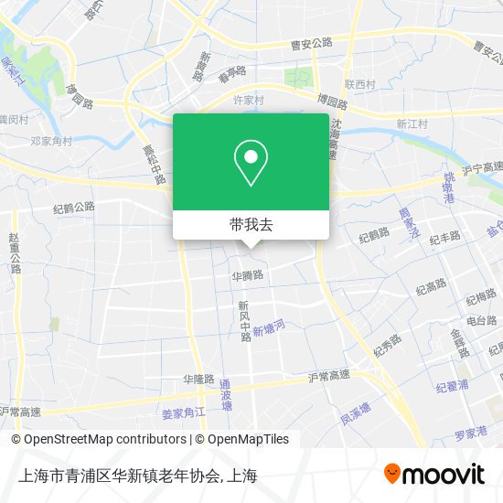 上海市青浦区华新镇老年协会地图
