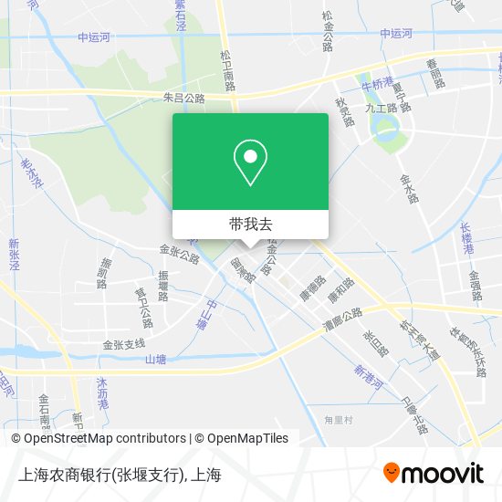 上海农商银行(张堰支行)地图