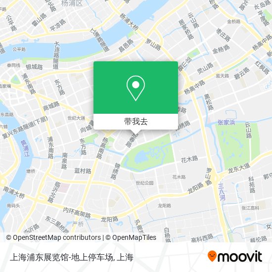 上海浦东展览馆-地上停车场地图