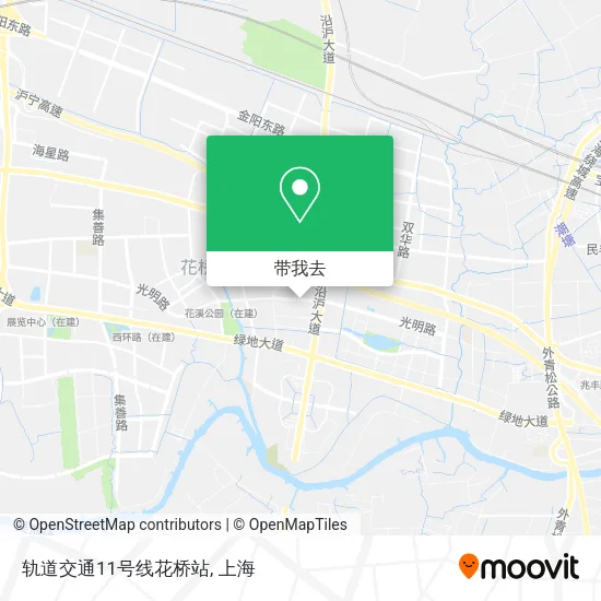 轨道交通11号线花桥站地图