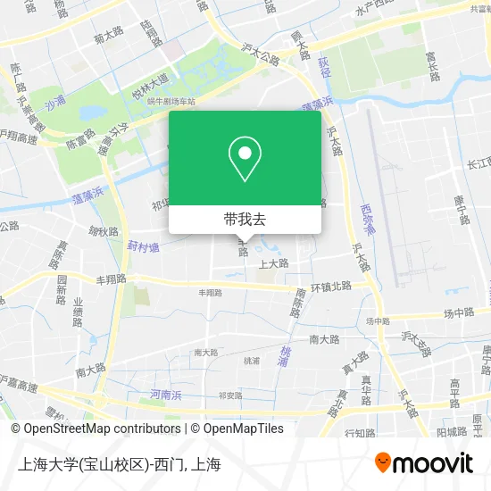 上海大学(宝山校区)-西门地图