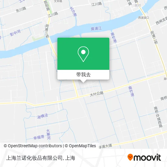 上海兰诺化妆品有限公司地图